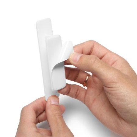 Furniture handle self -adhesive cappio, l = 108 mm, plastic, white color-7