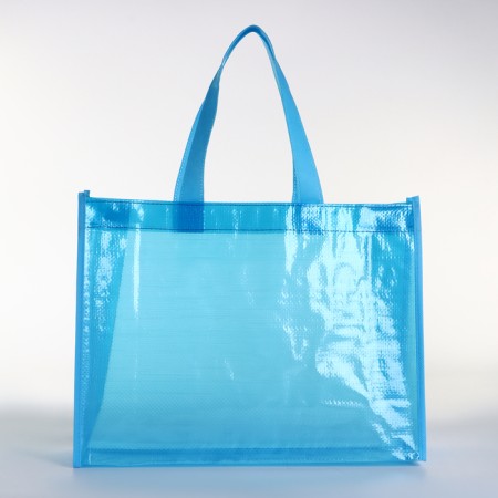 Household bag without fastening, blue color-1