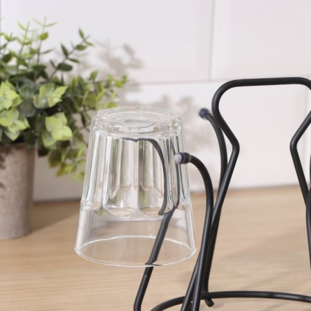 Stand for glasses of a share, 20 × 20 × 18 cm, black color-2
