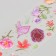 PVC stickers "Flower aroma" set 3 sheets gold embossing 6x18 cm