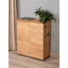 Cabinet dresser 2x door Ultra PUSH, 602 × 290 × 701 mm, color of oak craft golden