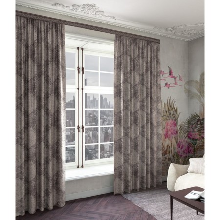 Curtain "Caliph", size 170x260 cm, silver color