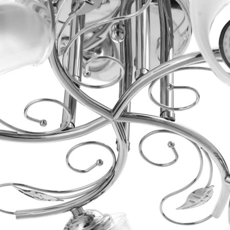 Economic light chandelier 30101/5 5x60W E27, chrome, 60x60x28 cm-3