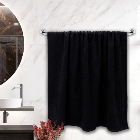 Tainted towel "Mona", 400 grams, size 70x140 cm, black color-3