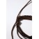Bracelet Skin "hippie" bead, brown color, d = 6 cm