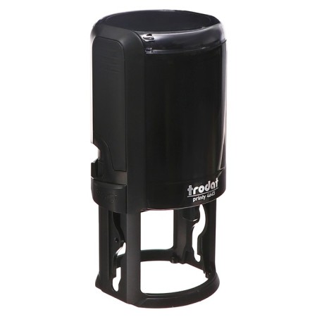 Equipment for round printing automatic Trodat Printy 4645, diameter 45 mm, with a lid, black body-6
