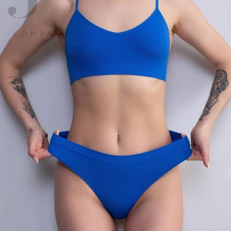 Cowards female brazilians, blue color, size s-m