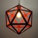 Lamp Bayerlux "Geometry" E27 1x40W red 35x35x35-135 cm