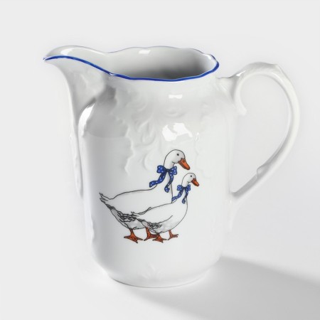 Porcelain jug “Rococo. Geese ", 1 l