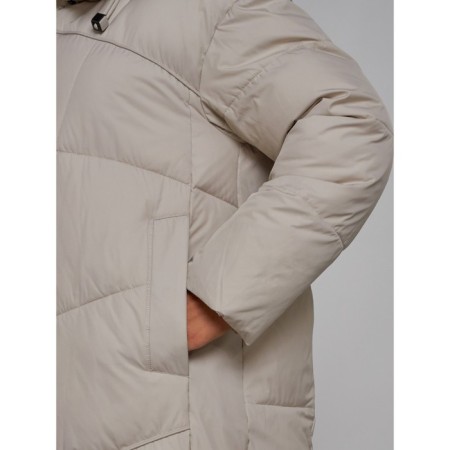 Coat insulated winter feminine, size 48, color light gray-11