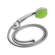 Shower Set Zein Z0605, hose 150 cm, holder, watering can 5 modes, green/chromium