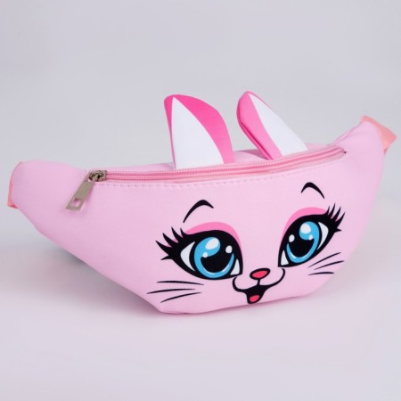 Barry Bag for a girl "cat", 31 x cm, lightning department, red color-1