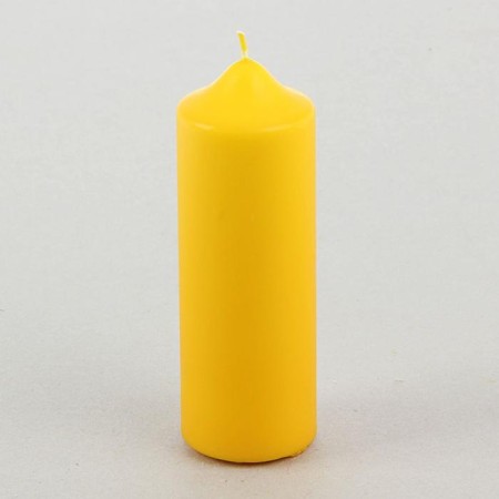 Classic candle 5x15 cm, yellow-2