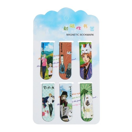 A set of magnetic bookmark for books Calligrata 6 pieces, "Anime", MICC-5