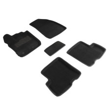 3D mats for Renault Duster II, 4WD, 2021-n, black, set