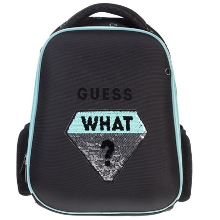 Frame backpack 38 x 29 x 16 cm, Hatber Ergonomic Light, What? Black/turquoise nrk_85001-1