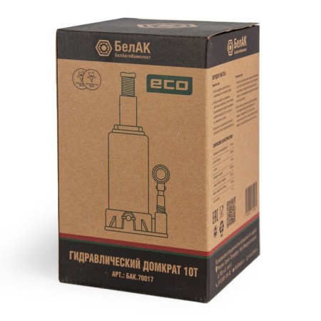 Hydraulic jack "ECO" ECO BAC. 70017, lifting/picking 390/195 mm, 10 tons-8