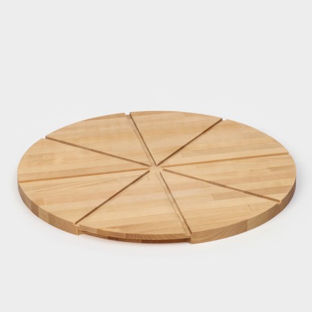 Pizza board with hidden handles of Adelica "Italiano", D = 40 cm, birch-6