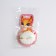 Hair gum fluorescent "cutie", glows in the dark, diam. 7 cm