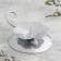 Climb "Flower N" metal per candle, 9x3.5 cm, chrome
