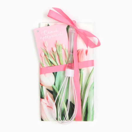 Set gift "Spring mood" towel 40x73 cm, kitchen corolla.-6