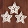 Decor for creativity from the vine "Star" set of 3 pcs., Size 1 pc. - 6.5 cm, natural color