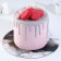 Subway for the cake reinforced, confectionery packaging, "marble", 28 cm, 2.5 mm