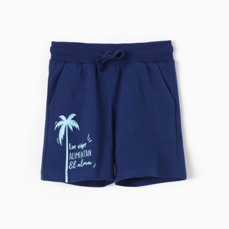 Shorts for a boy, blue color, height 98 cm