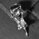 Ring "Claw" wolf, color black silver, 20 size