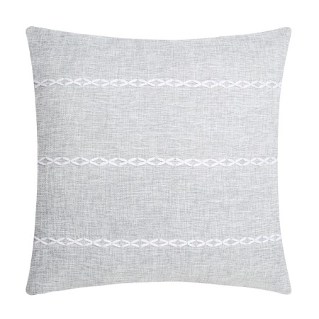 Pillowcase decorative Ethel pigtail color gray, 45x45 cm polyester