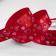 Satin ribbon "Hearts", 25 mm × 23 ± 1 m, color red No. 026