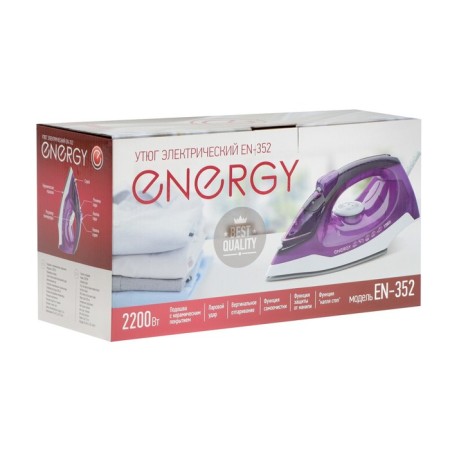 Iron Energy EN-352, 2200 W, ceramic sole, 200 ml, purple-3