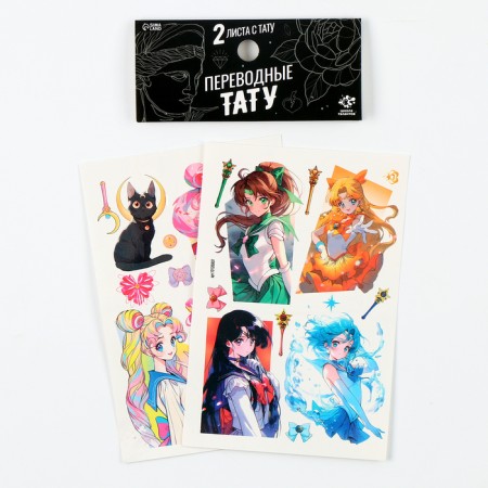 Translated tattoos "Moon Girls", 2 sheets