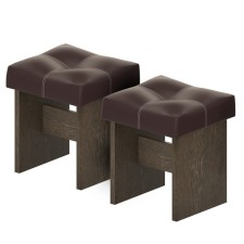 Banquet set, 2 pcs, color Venge Tsavo / Brown