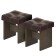 Banquet set, 2 pcs, color Venge Tsavo / Brown