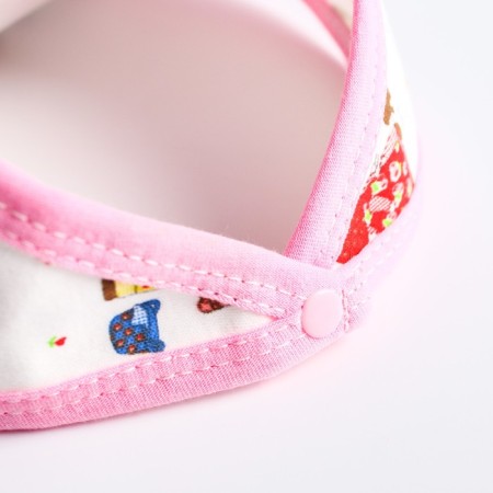 Bandana Bibsord/Salunavik for feeding waterproof on the button, for a girl, mix-4