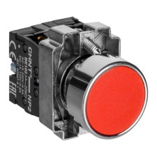 Кнопка управления CHINT 574843 NP2-BA42, без подсветки, IP40, цвет красный
