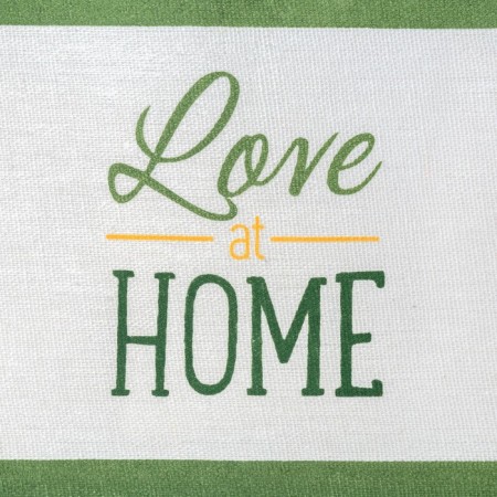 Textile pocket "Love at home" 2 departments, 20x40 cm-3