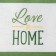 Textile pocket "Love at home" 2 departments, 20x40 cm