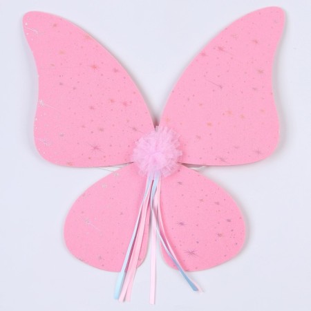 Carnival set "Butterfly", 5-7 years old, pink: skirt, wings-3