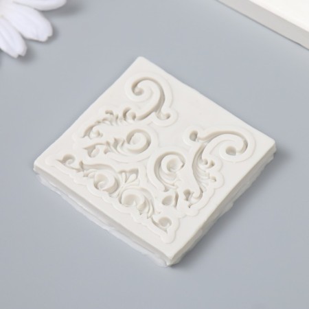 Mold Silicon "Plant Patterns" 5 items 0.5x5.6x5.6 cm-1