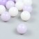 Plastic beads "from white to purple" glossy set 25 grams mix d = 1.6 cm