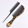 Combination of combs, 2 items, black color