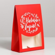 Folding box “Happy New Year!”, 15 x 7 x 22 cm, new year