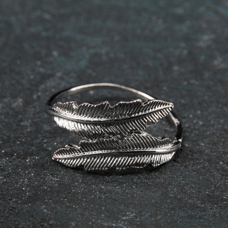Ring for the napkin "Liszt", 4.5 × 2 cm, silver color-1