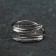 Ring for the napkin "Liszt", 4.5 × 2 cm, silver color