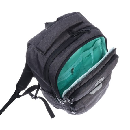 Youth backpack 41 x 27 x 17 cm, Grizzly, ergonomic back, laptop department, gray-9