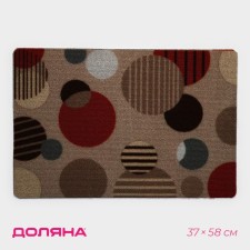 Rapid -shaped moisture -drinking shares, without edging, 37 × 58 cm, beige color