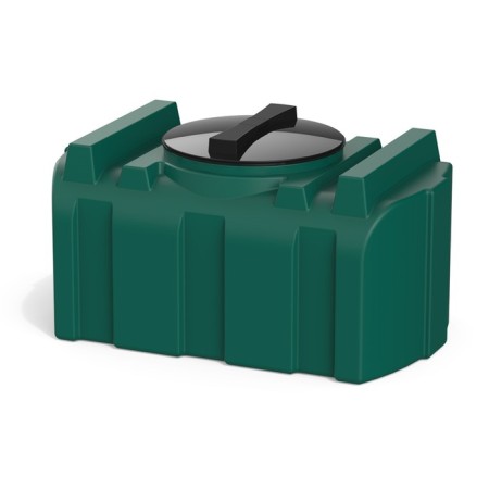 Rectangular capacity, series R, 100 l, green color