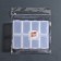 Organizer for decor, 8 sections, size 11 × 9 × 2.8 cm, color mix